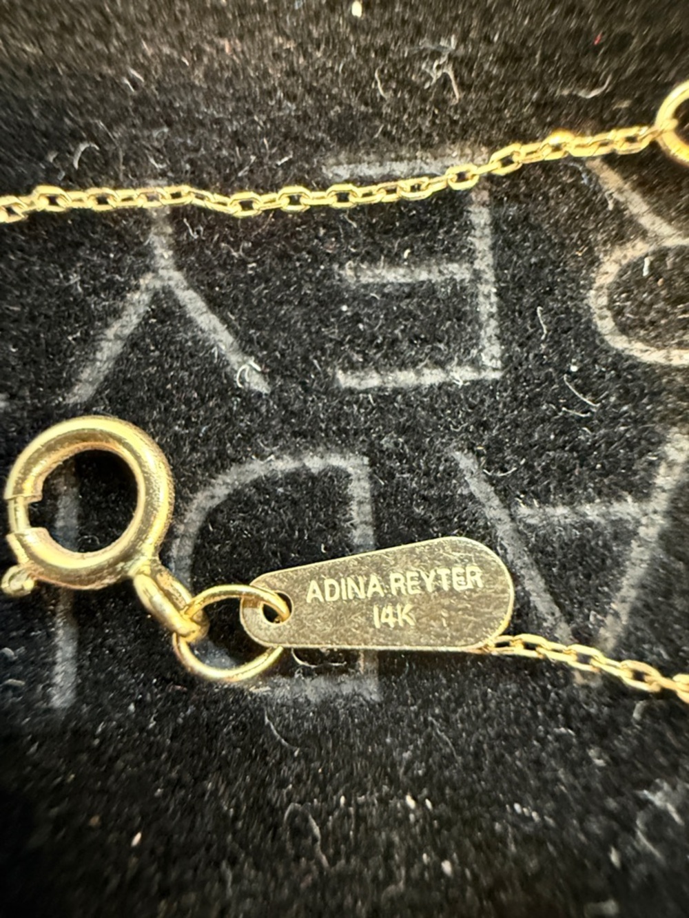 LIKE NEW. Adina Reyter Diamond Pave V Necklace. 14K Yellow Gold. - Picture 9 of 9